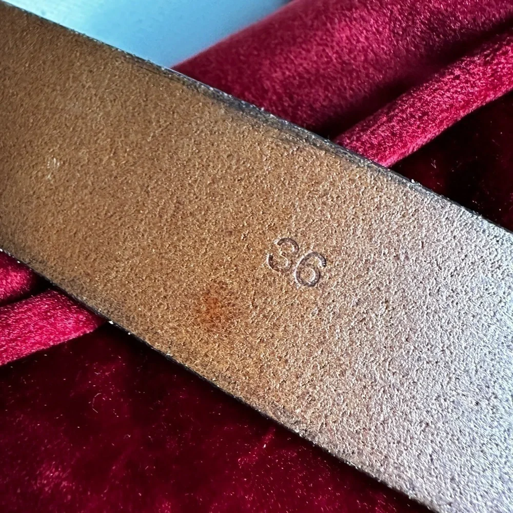 BROTHERS LEATHER SUPPLY CO. Belt Men’s Brown 36 Work Casual Rustic Durable Thick
